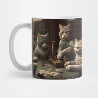 Cats Playing Poker Mug